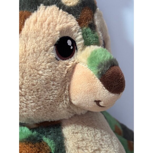 Great Wolf Lodge Camouflage Wolf Plush By Build-A-Bear Workshop 16 Stuffed Anima - Picture 5 of 11
